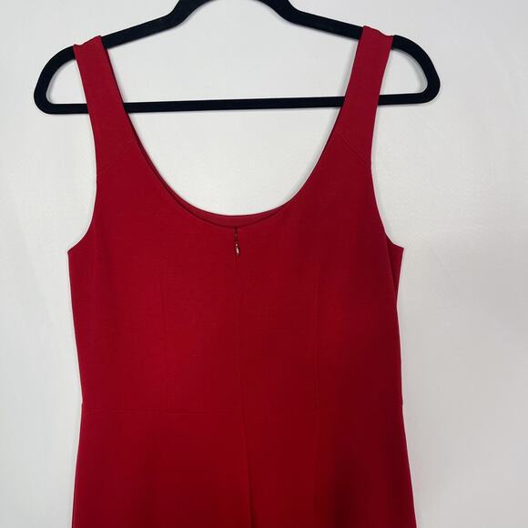 Diane Von Furstenberg 8 Rubiate Red Geovana Sleeveless Sheath Dress Scoop Neck - Picture 7 of 14